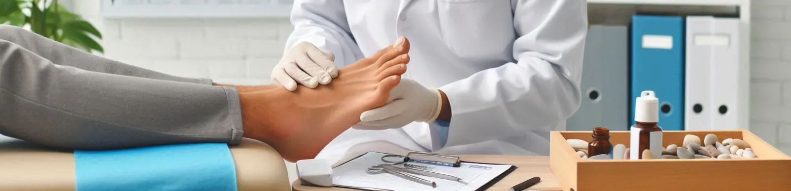 Podóloga profesional Soley Pérez atendiendo pacientes en su consulta de Osorno, Los Lagos, Chile